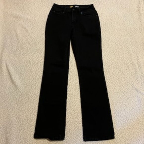 Lee bootcut black curvy fit jeans size 4 M - Picture 1 of 9
